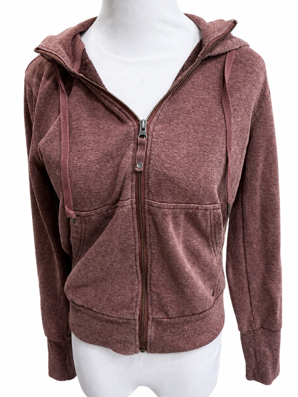 Prana Women's Zip Hoodie - Mauve Rose XS